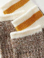 Beams Plus - Rag Two-Pack Striped Ribbed-Knit Socks