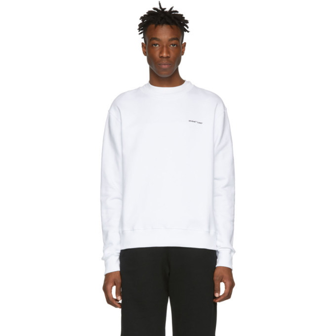 Photo: Off-White White Logo Sweatshirt