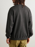 Neighborhood - Logo-Print Cotton-Jersey Sweatshirt - Gray