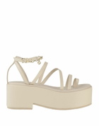 Maje Womens Thong sandal Ivory