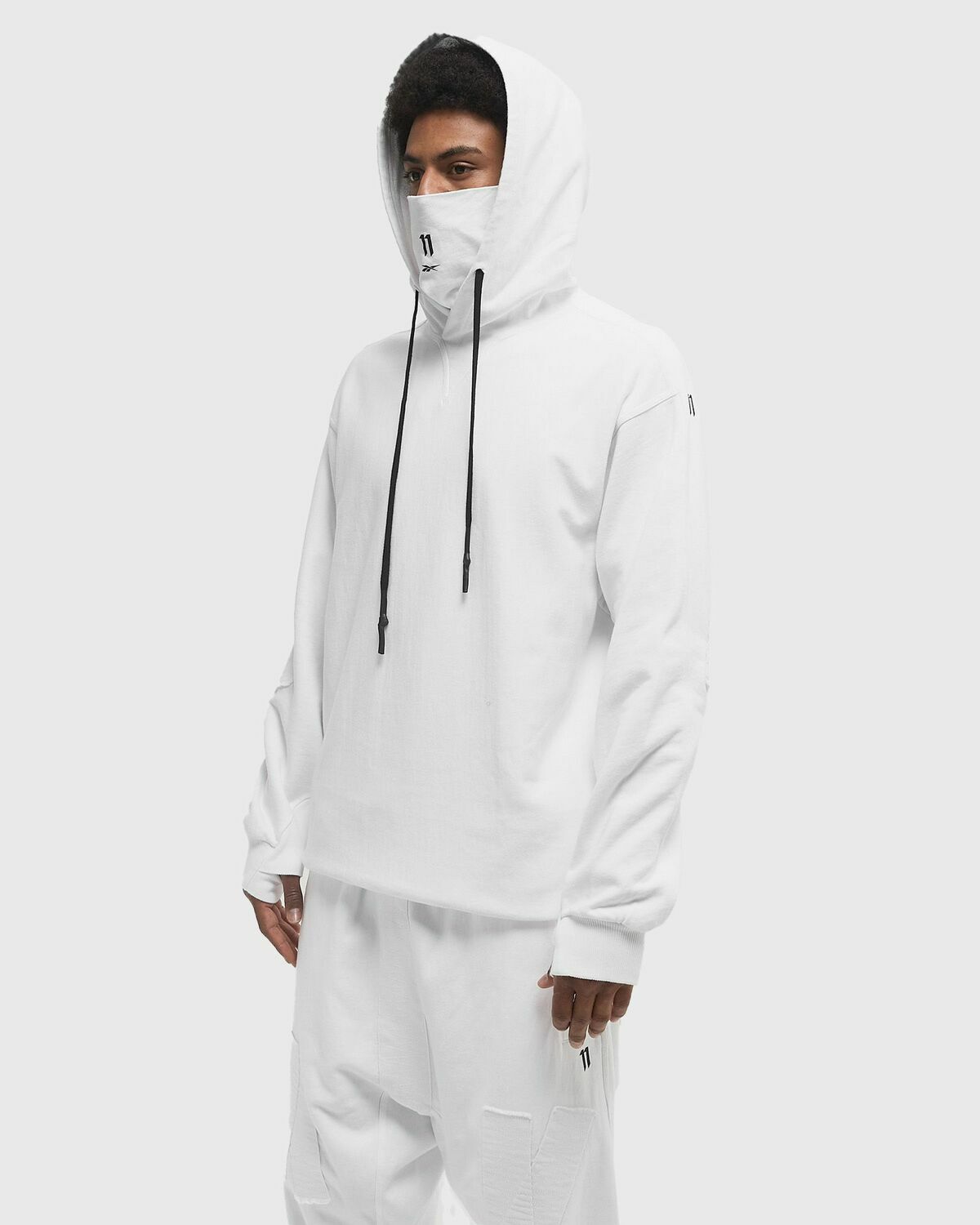 Reebok X 11 by Boris Bidjan Saberi CONSTRUCTED HOODIE White Mens Hoody