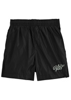 Givenchy Logo-embroidered Nylon Swim Shorts Black
