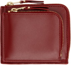 Comme des Garçons Wallets Red Outside Pocket Wallet