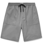 AMI - Virgin Wool-Twill Drawstring Shorts - Men - Gray