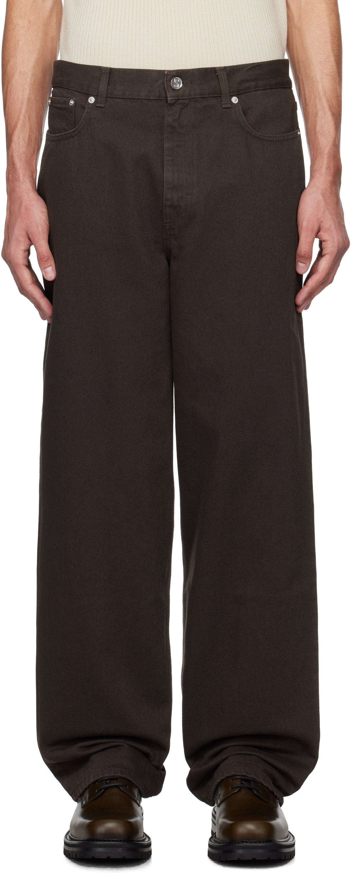 Séfr Brown Wide Cut Jeans