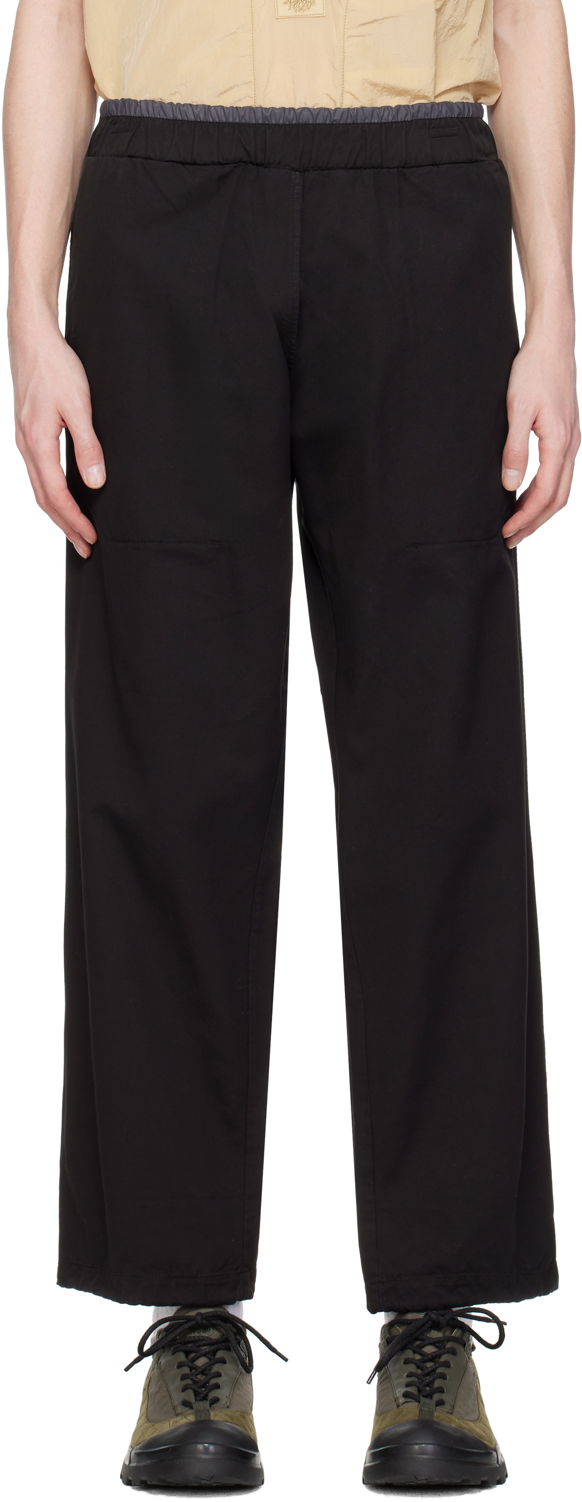 RANRA Black Way Soft Cotton Track Pants