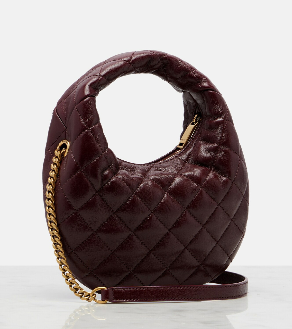 Saint Laurent Icarino Mini leather top-handle bag