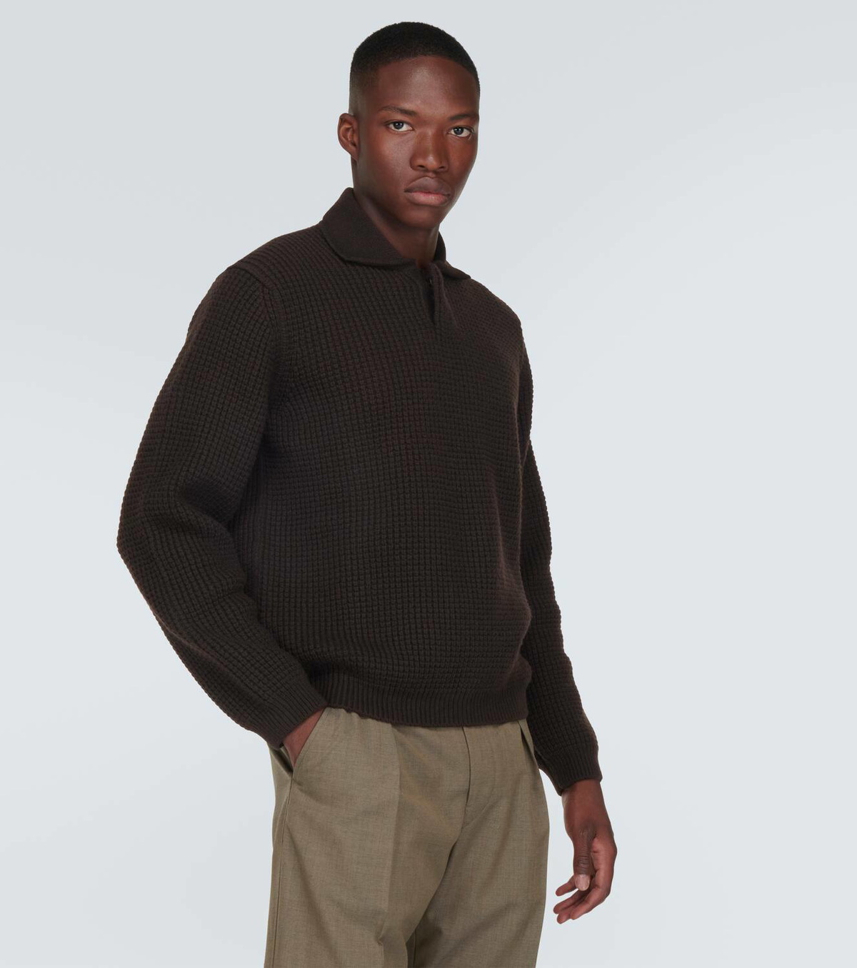 Zegna Oasi cashmere polo sweater Zegna