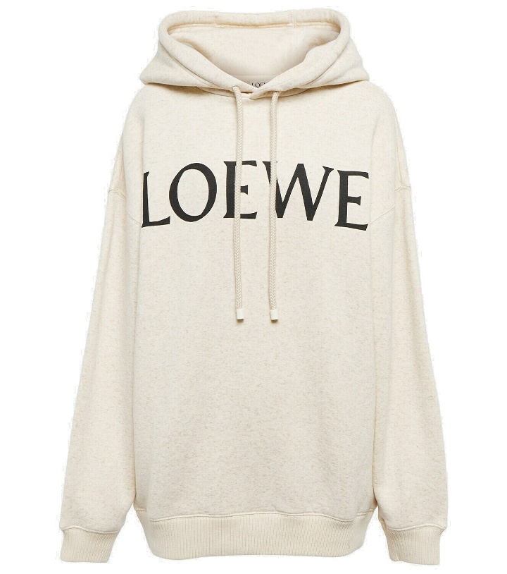 Photo: Loewe - Logo-print cotton-blend hoodie