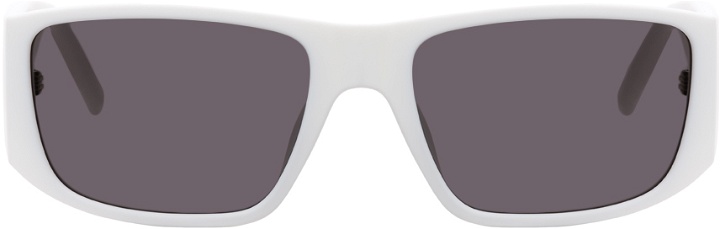 Photo: Kenzo White Matte Sport Sunglasses