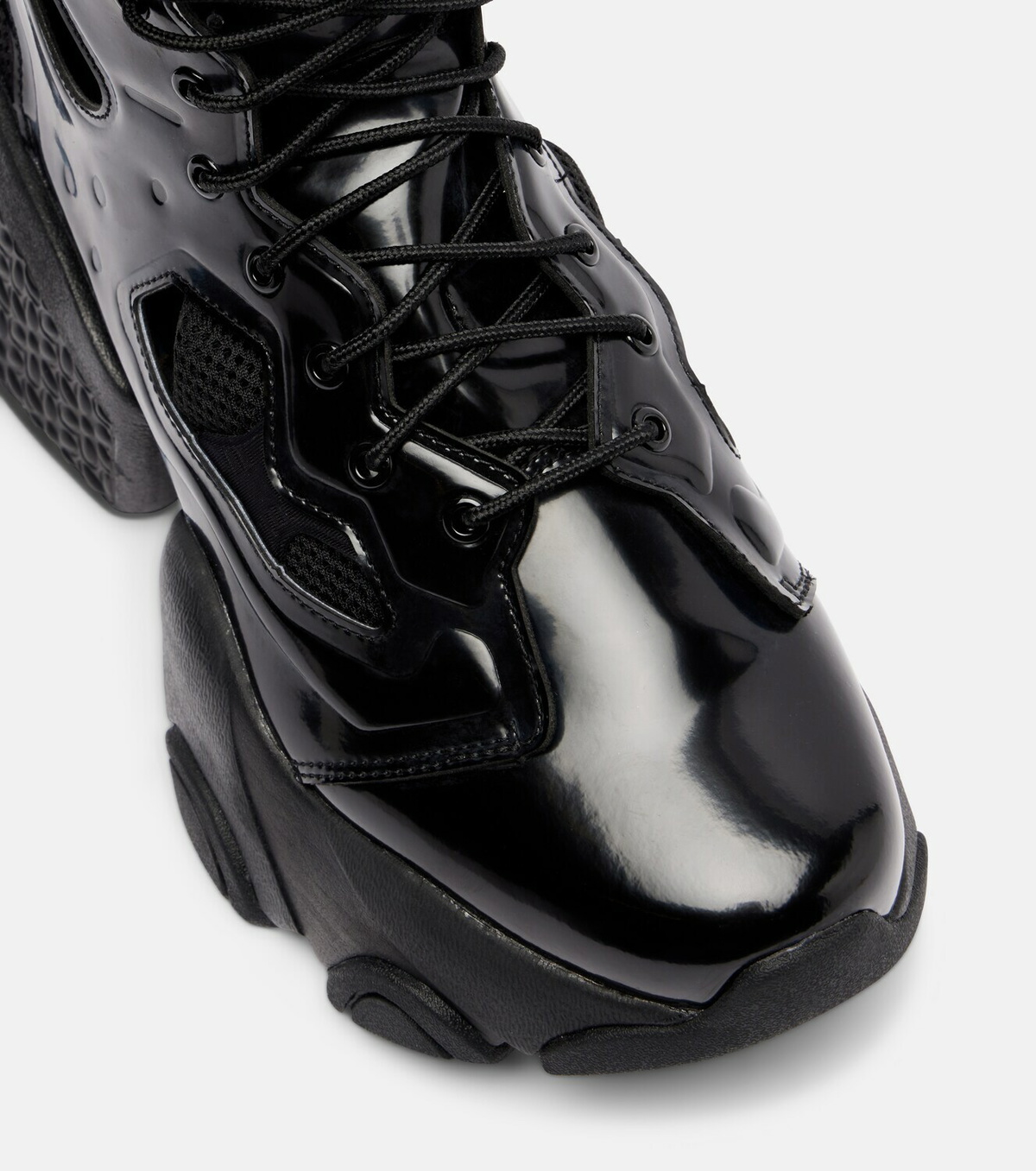 Noir Kei Ninomiya x Reebok cutout platform ankle boots