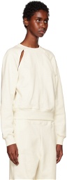 3.1 Phillip Lim Off-White Compact Cut Out Sweatshirt