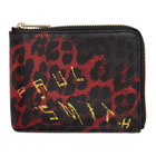 Paul Smith Black Leopard Mix Zip Wallet