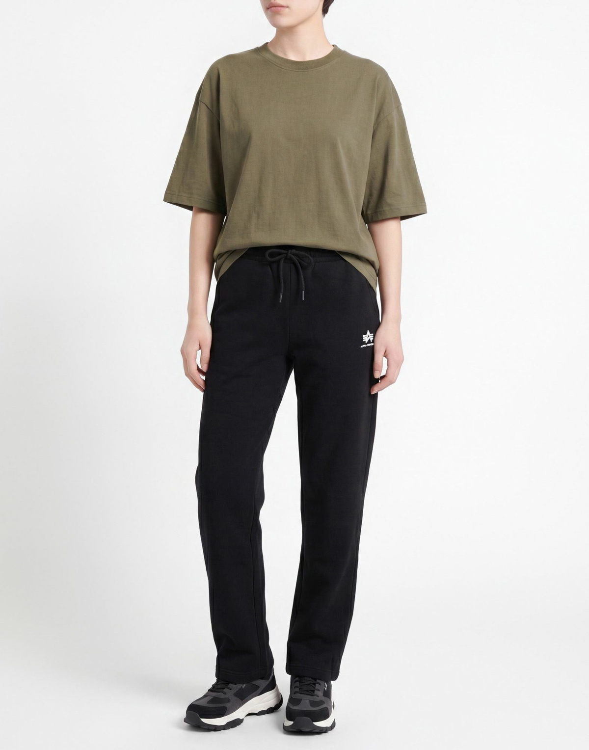 Alpha Industries Womens Pants in Black