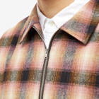 YMC Men's Bowie Zip Check Overshirt in Multi