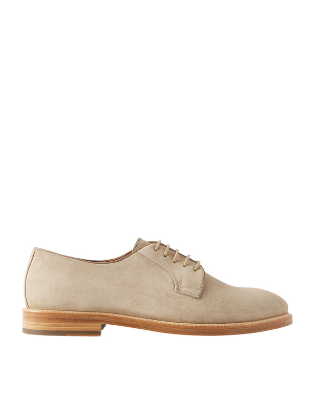 Photo: Mr P. - Suede Derby Shoes - Neutrals