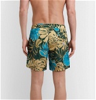 Moncler - Mid-Length Printed Swim Shorts - Blue