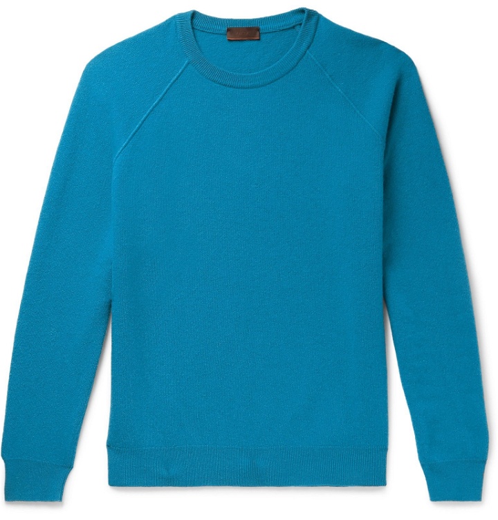 Photo: Altea - Virgin Wool and Cashmere-Blend Sweater - Blue