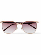 Matsuda - D-Frame Rose Gold-Tone and Acetate Sunglasses