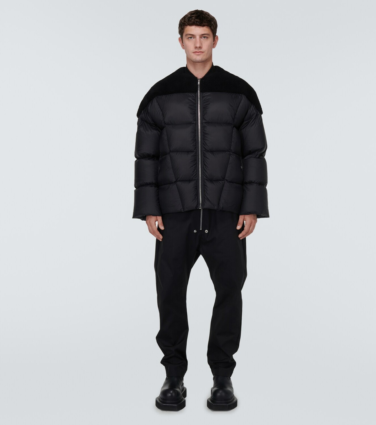 Rick Owens Flight shearling-trimmed down jacket Rick Owens