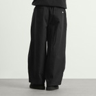 Anglan Men's Unbalance Long Tuck Balloon Pants in Black