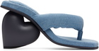 YUME YUME Blue Love Mule Sandals
