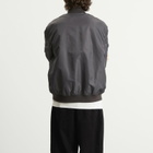 A Bathing Ape Men's Tonal Shark MA-1 Jacket in Charcoal