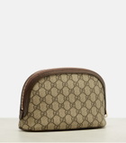 Gucci Ophidia Small leather-trimmed makeup bag