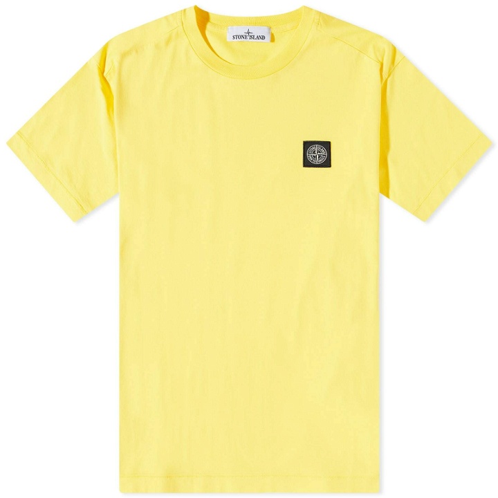 Photo: Stone Island Men's Patch T-Shirt in Yellow