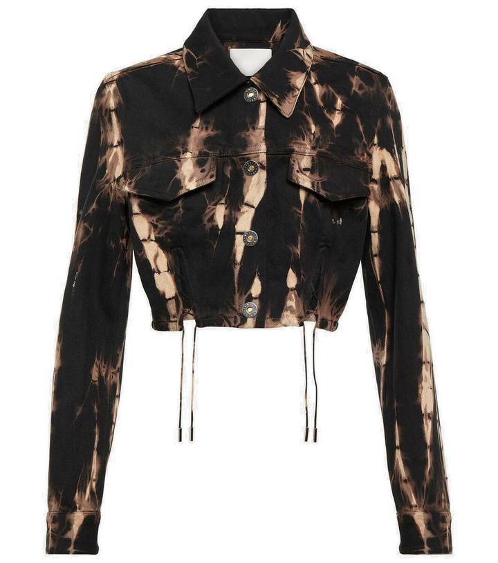 Photo: Dion Lee Tie-dye cropped denim jacket