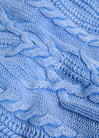 Free People Frankie Cable-knit Cotton Jumper Blue