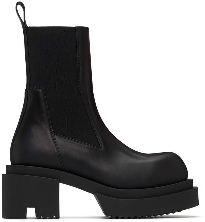 Photo: Rick Owens Black Porterville Beatle Bogun Boots