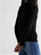 Nili Lotan - Cory Slim-Fit Wool and Silk-Blend Sweater - Black