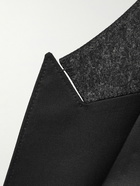 Zegna - Slim-Fit Satin-Trimmed Wool and Mohair-Blend Tuxedo Jacket - Black