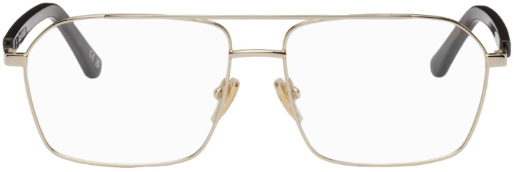 Photo: Balenciaga Gold & Tortoiseshell Square Glasses