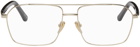 Balenciaga Gold & Tortoiseshell Square Glasses