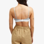Versace Women's Logo Bralet Top in Grey Melange