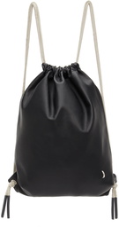 Rick Owens Black & Grey Drawstring Backpack