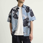 NN07 Men's Freddy Embroidered Short Sleeve Shirt in Blue Multi