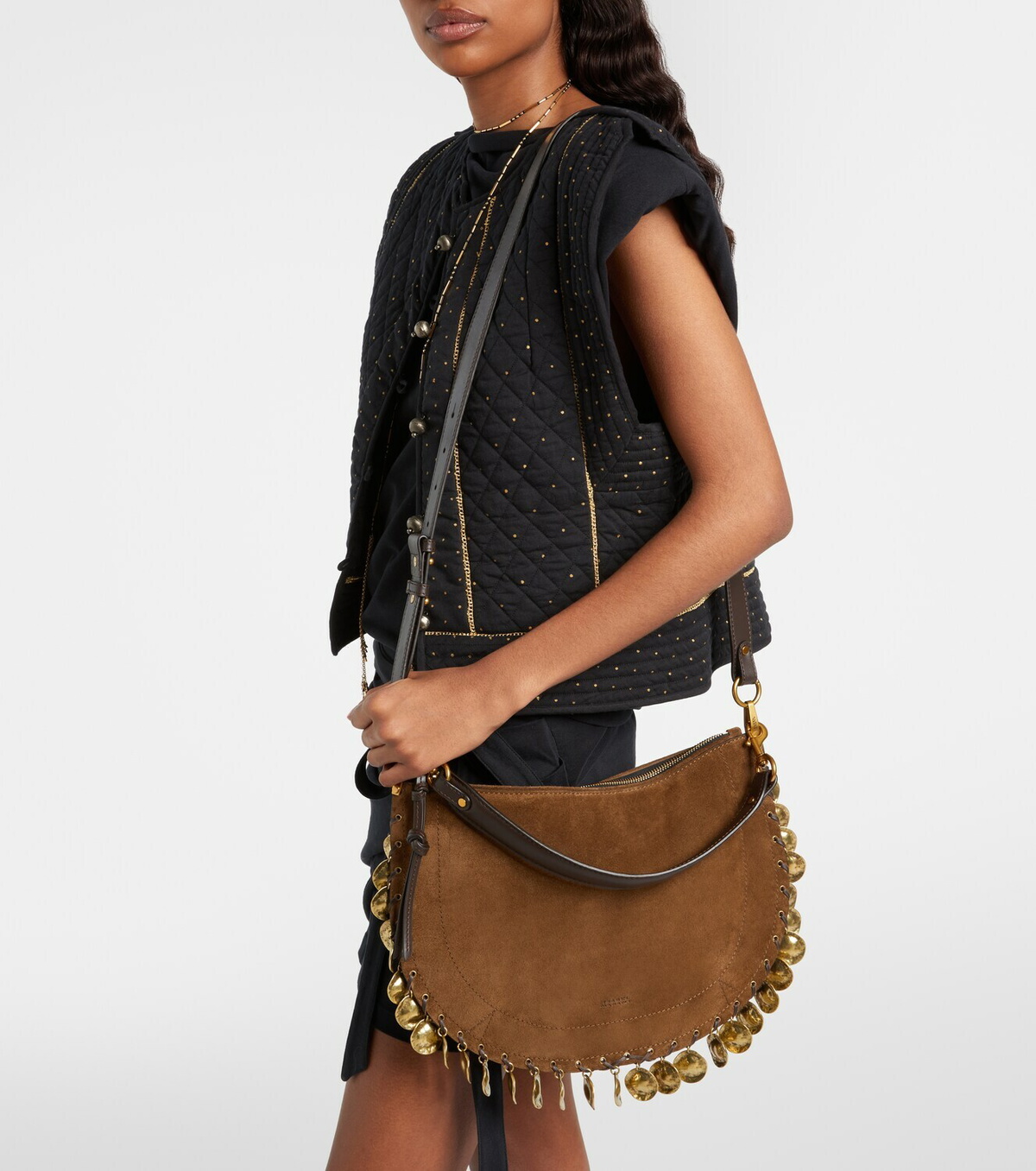 Isabel Marant Oskan Soft Small suede crossbody bag