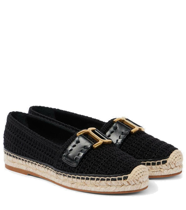 Photo: Chloé Marcie leather-trimmed crochet espadrilles