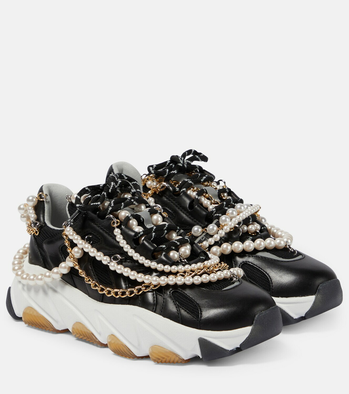 Junya Watanabe Embellished leather sneakers