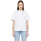 Stella McCartney White Foil Print T-Shirt