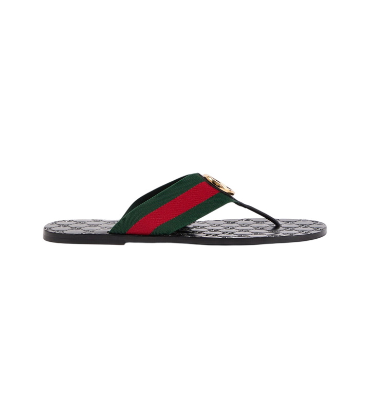 Photo: Gucci Riviera GG leather thong sandals