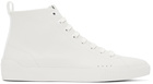 Hugo White Zero Hito High-Top Sneakers