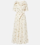Altuzarra Lydia floral cotton-blend wrap dress