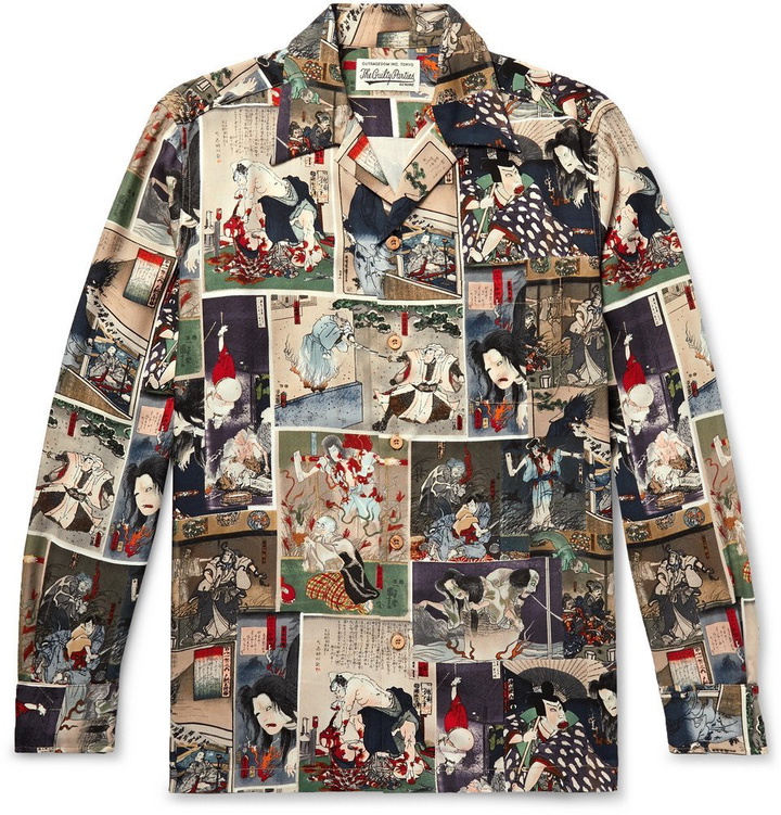 Photo: Wacko Maria - Camp-Collar Printed Lyocell Shirt - Men - Multi