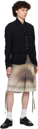 UNDERCOVER Brown & Gray UC1E4509 Shorts