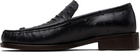 Acne Studios Black Leather Loafers