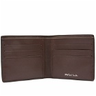 Paul Smith Men's Zebra Bifold Leather Wallet in Black